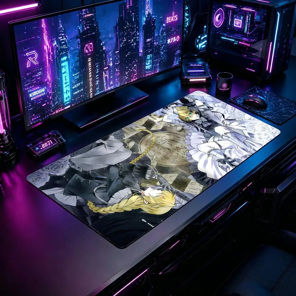 Gaming Mouse Pad PPandora Hearts Mouse Pad XXL Large Desk Mat Non-Slip Rubber Extended Mousepad for PC Laptop Setup