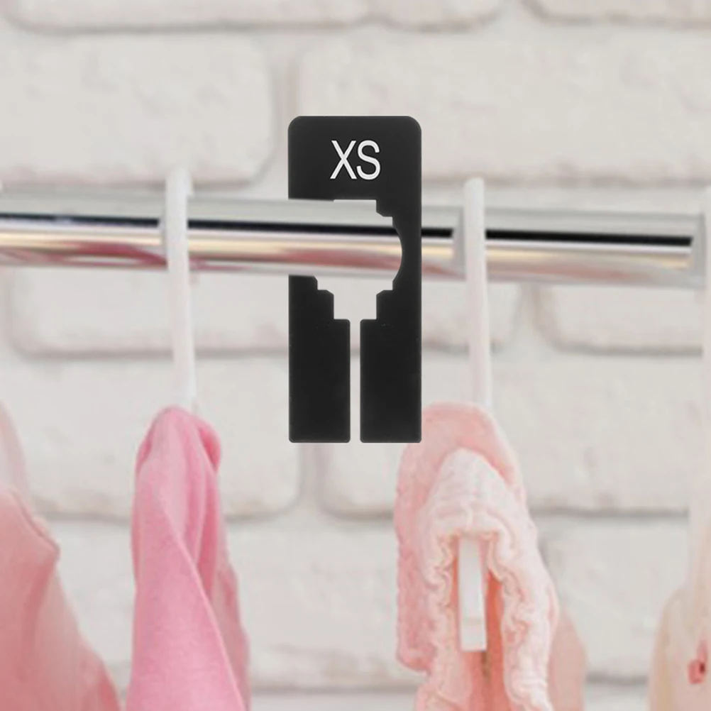 

32pcs Clothing Size Dividers Closet ganizers Plastic Separators for Clothes Racks Retail XXS XXXL Easy Find Write On