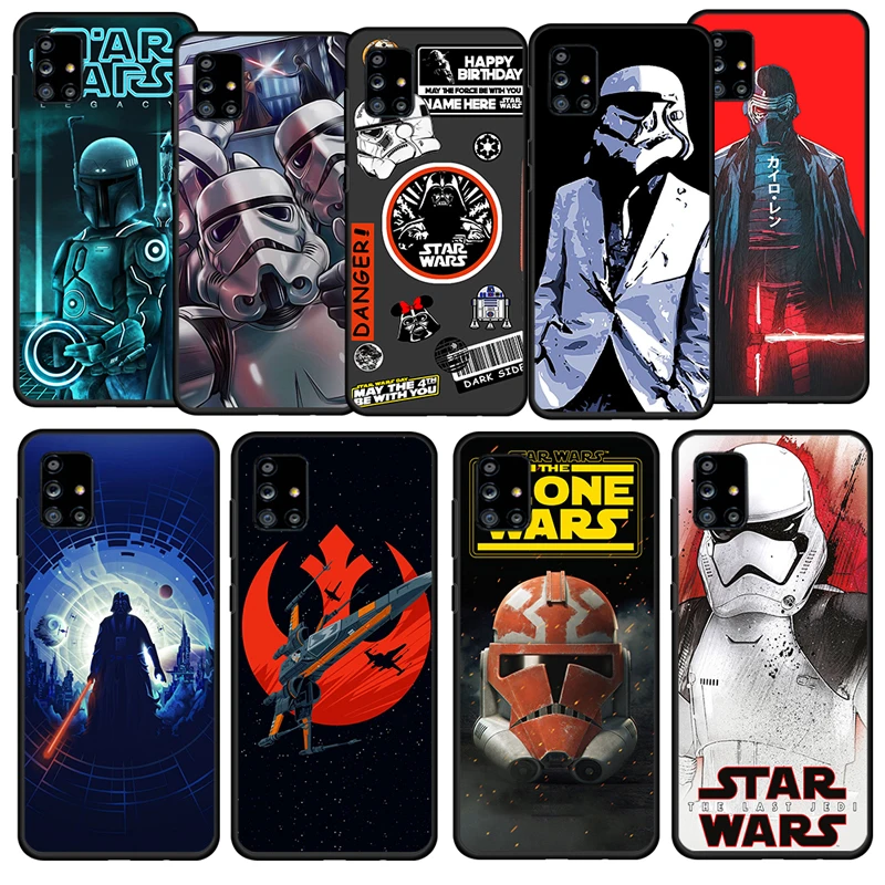 

Star Wars Weapon Robot For Samsung Galaxy A52S A72 A71 A52 A51 A12 A32 A21S 4G 5G Soft TPU Silicone Gel Black Phone Case Fundas