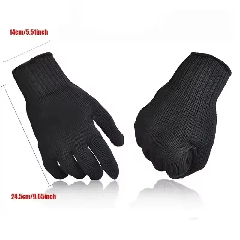 1 Paar schnittfeste Anti-Schnitt-Sicherheitsschutzhandschuhe aus Edelstahldraht – Detail 6