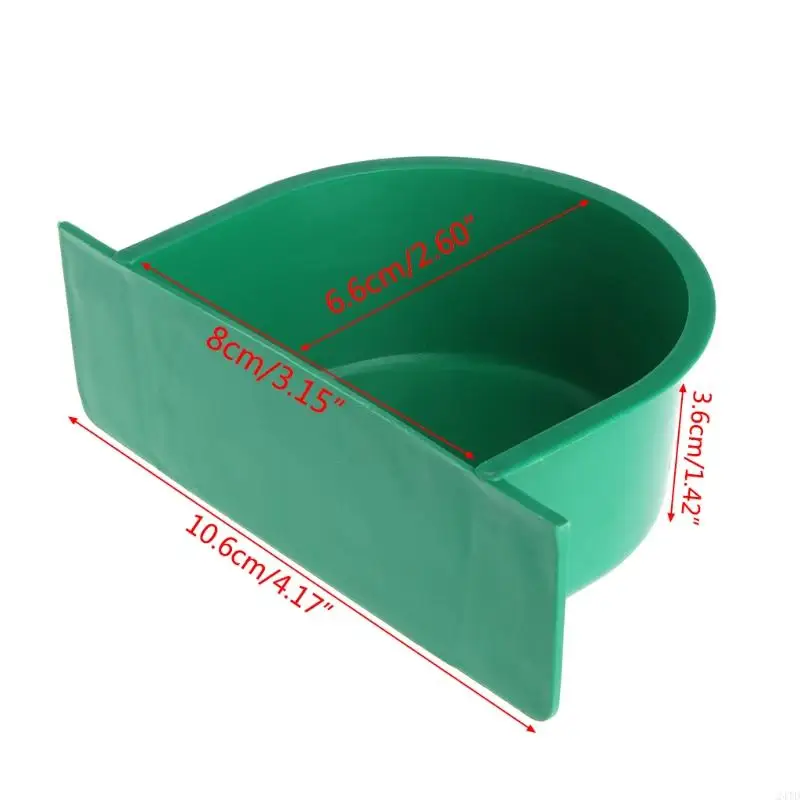 

24TD Bird Feeder Drinking Water Cups for Parrots Chickens Quails Plastics Hanging Bowls for Cage 10.6x6.6cm