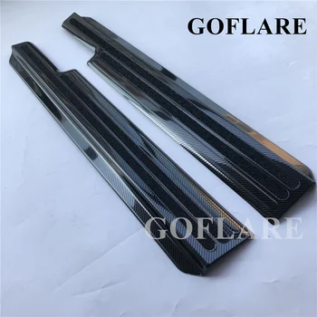 Carbon fiber car accessories Sticker door sill scuff plate protector sill pedal for Suzuki JIMNY JB64/JB74 2019-2020 2021 2022