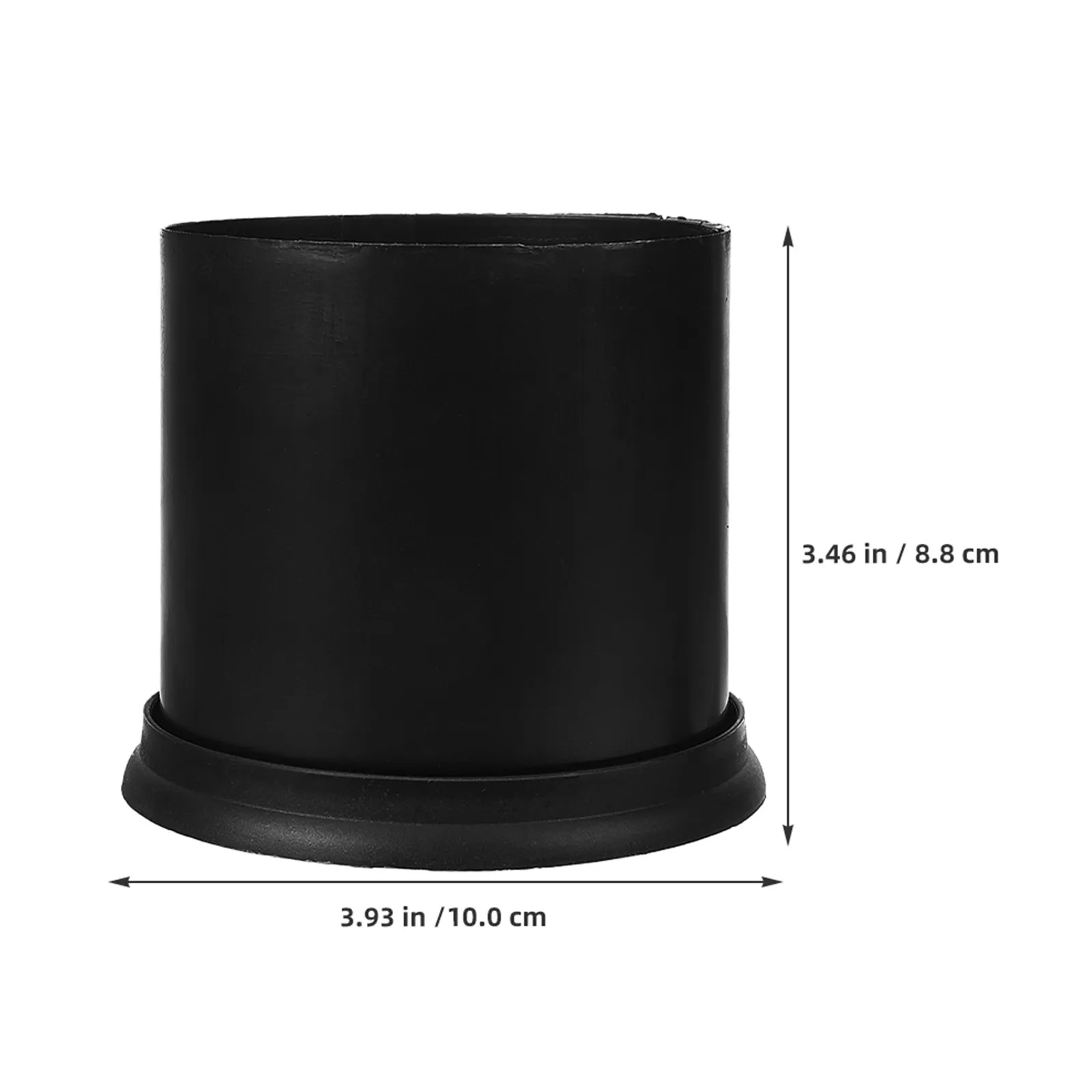 6Pcs Freestanding Toilet Brush Holder Modern Plastic Storage Container Elegant Compact Bathroom Organizer Rust-Resistant Toilet