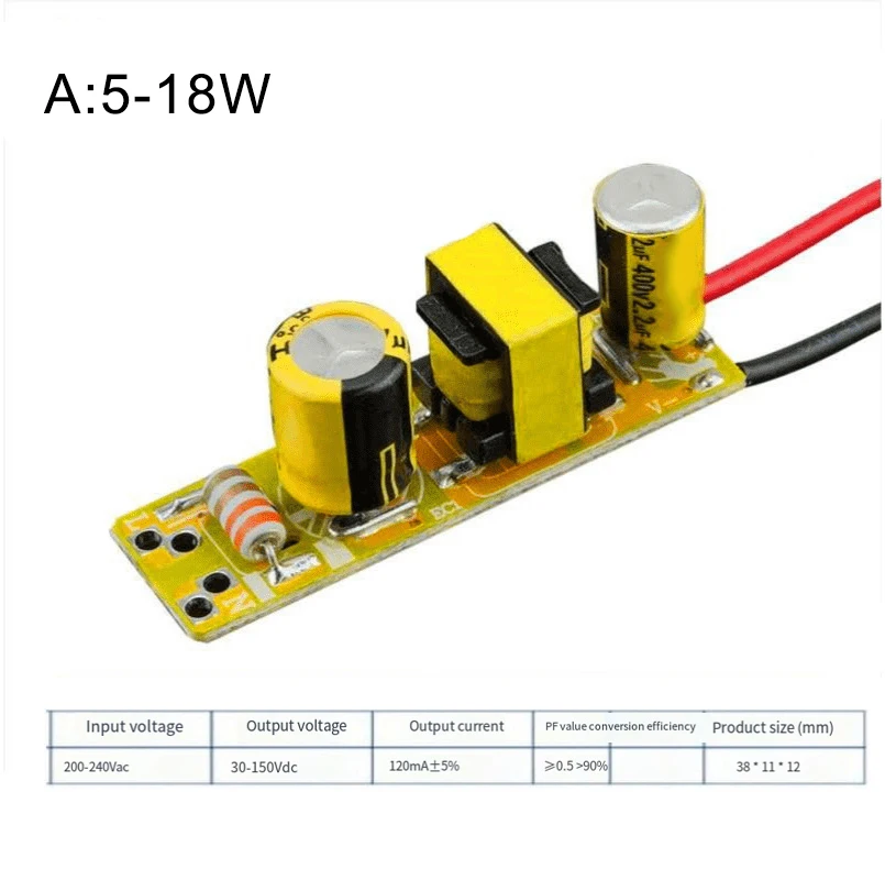 High Efficiency LED Driver Power Supply for Diverse Lighting Solutions Built in Safety Features for Long Term Reliability