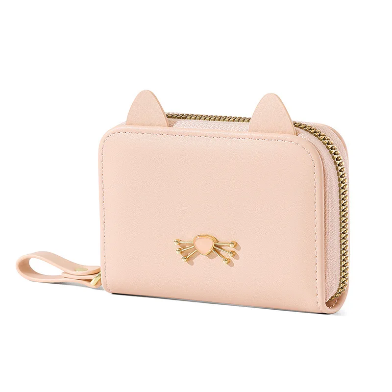 

New Cat Design Simple Portable Zipper Coin Purse Sweet Niche Spring Summer Girl Bags Fashion Trend Exquisite Small Sqaure Purse