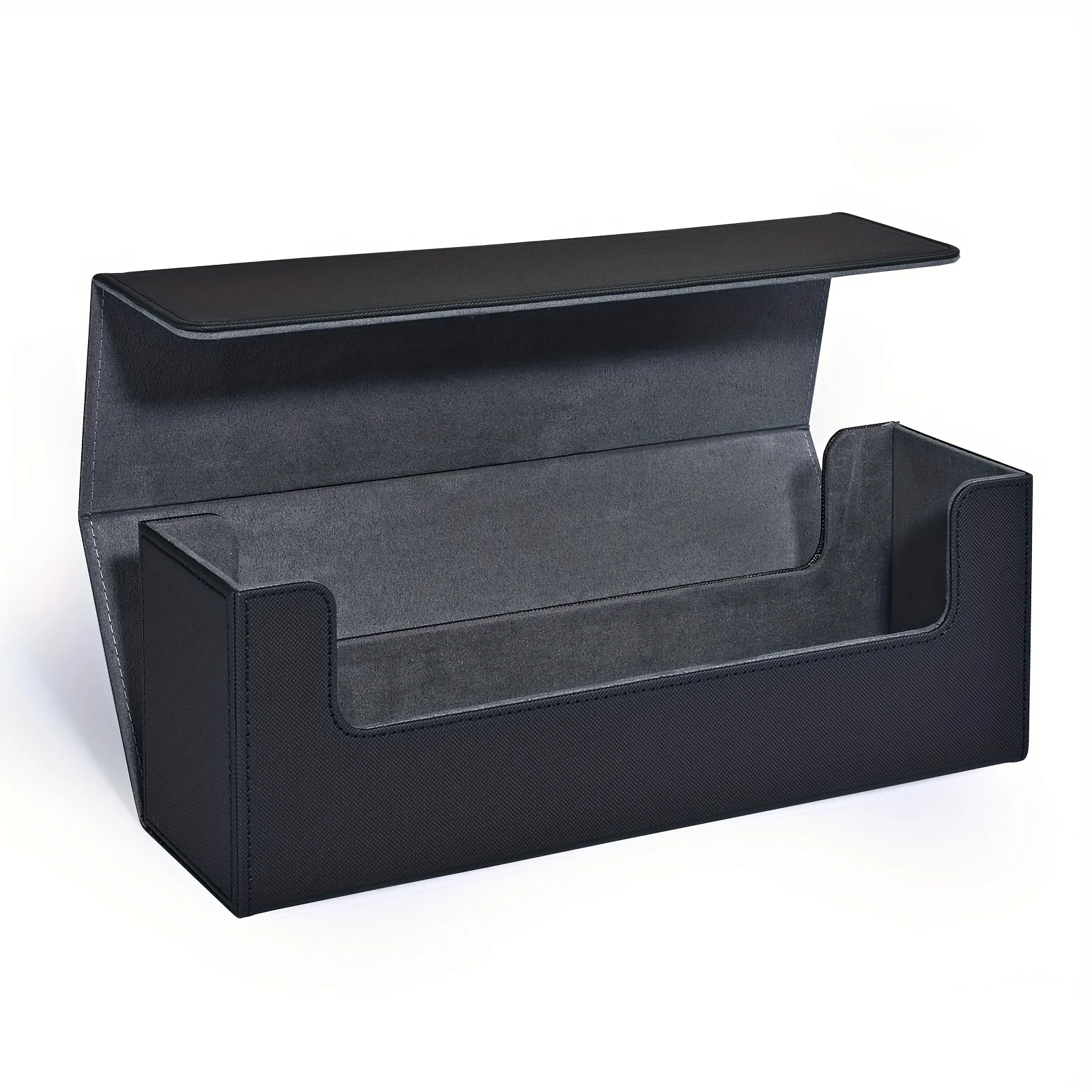 Trading card storage box,hold 600+ single sleeved cards,PU leather TCG card box, suitable for magic game cards, sports cards.