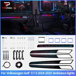 TMPRO 64 Colors LED Safety assistance systems Ambient Lighting For Volkswagen Golf 7 2014-2020 Automotive Interior Decoration