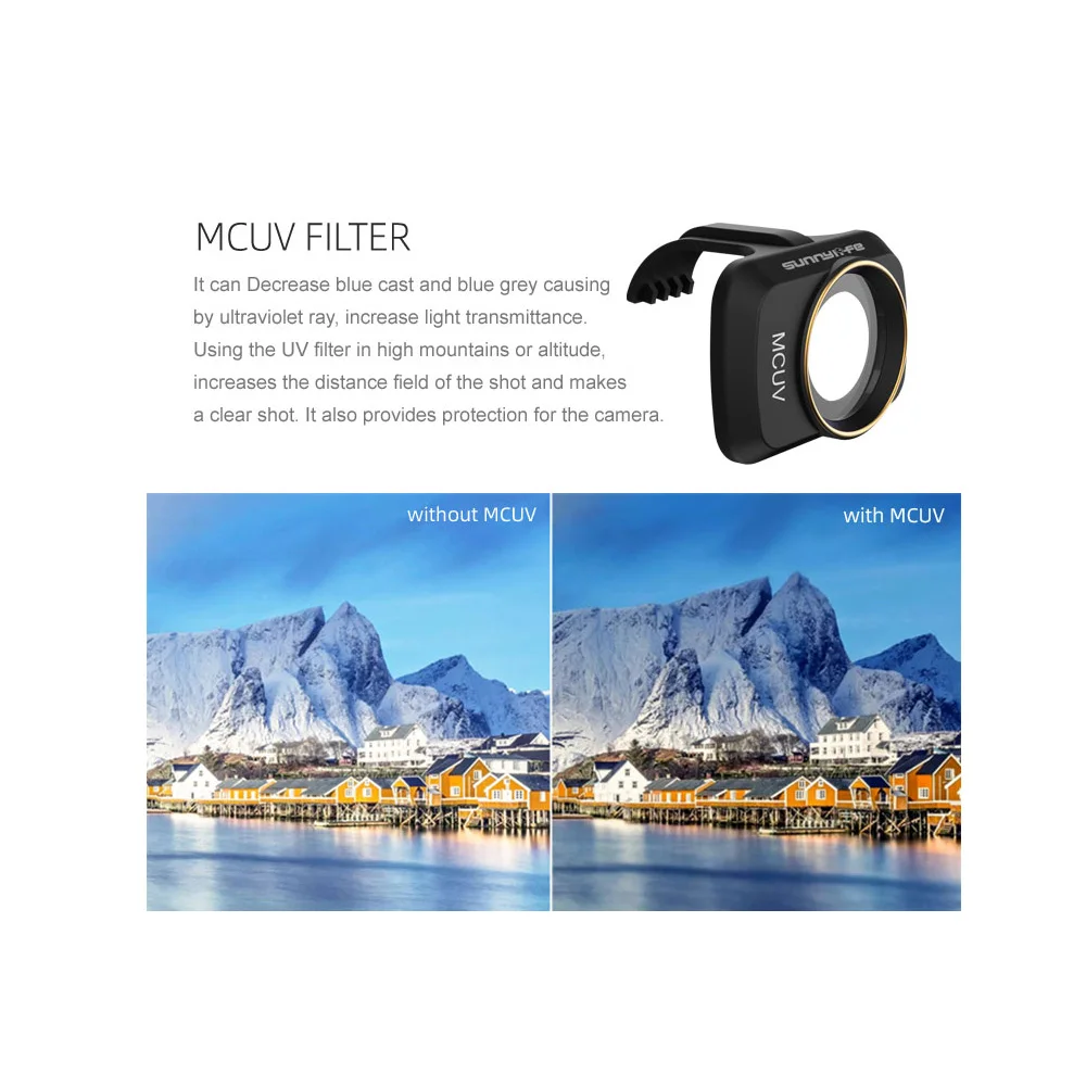 For DJI Mavic Mini 2 / Mini 4K Camera Lens Filter MCUV ND4 ND8 ND16 ND32 CPL Filters Kit for DJI Mavic Mini SE Drone Accessorie