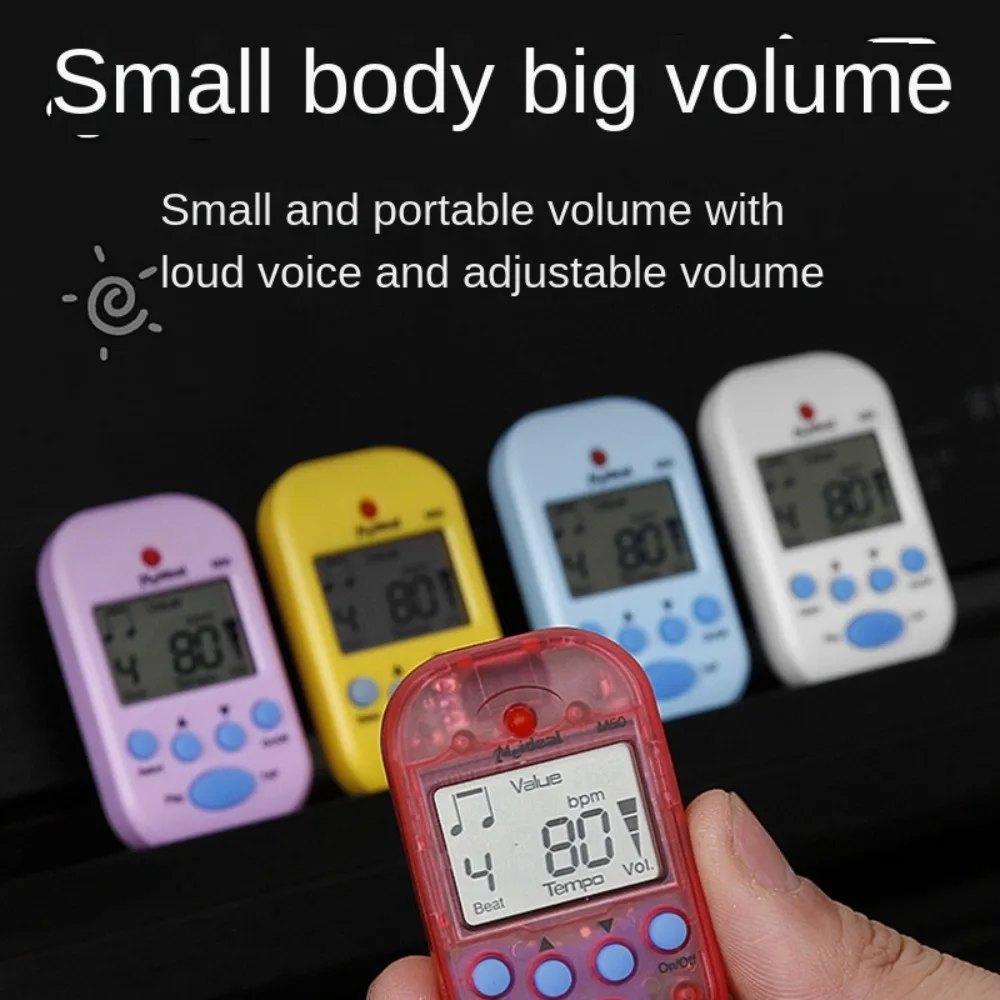 

LCD Mini Metronome Professional Earphone Output Clip-on Pocket Metronome Lightweight Practical Digital Beat Tempo Metronome