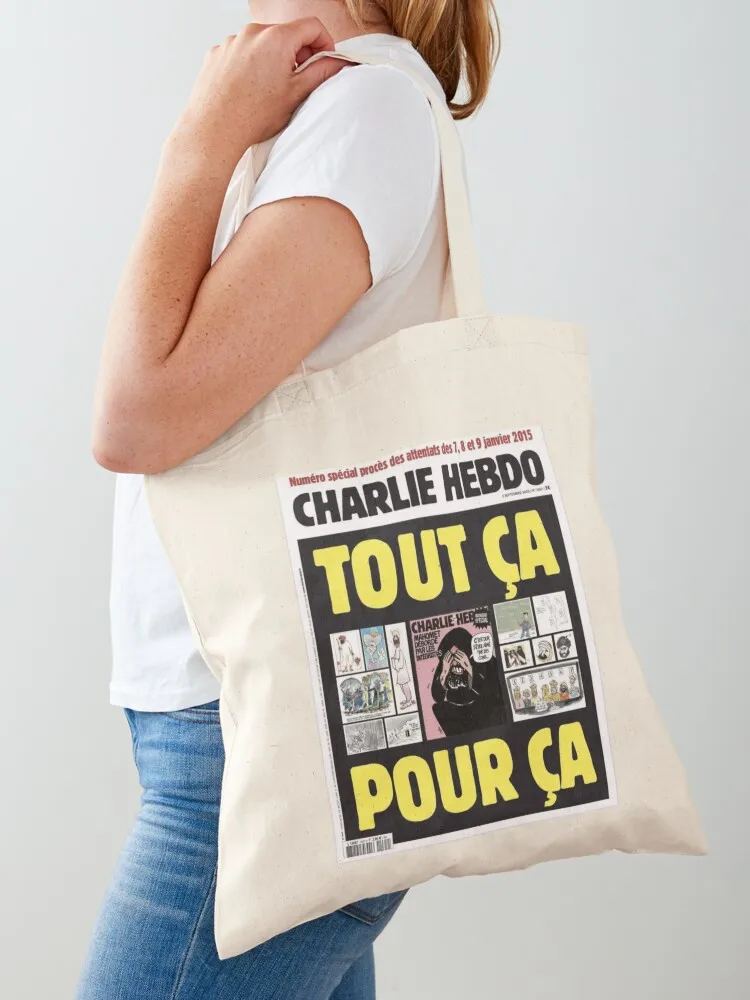 Charlie Hebdo 10 Tote Bag Cloth bag Shopper bag Canvas Tote