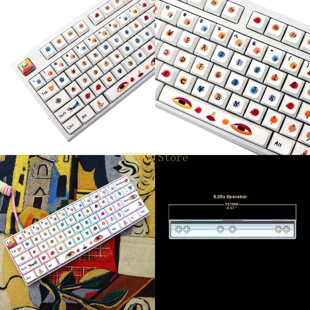 

136 Граффити мультфильм xda profile cakecap pbt dye-sublimath