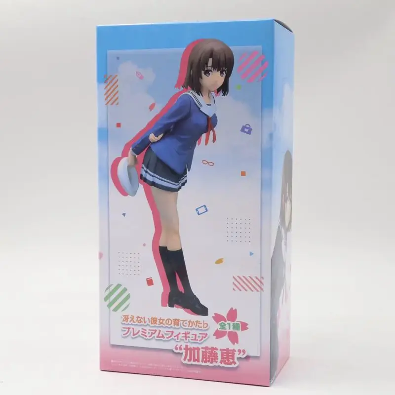 20CM Anime Saenai Heroine no Sodatekata Kato Megumi Figure School Uniform Dress Up Model Toy Gift Collection Action Figure