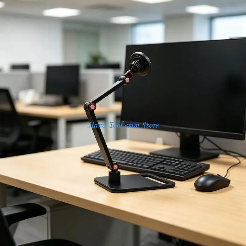 H37F Adjustable Phone Holder for Home Office and Student Desk Use
