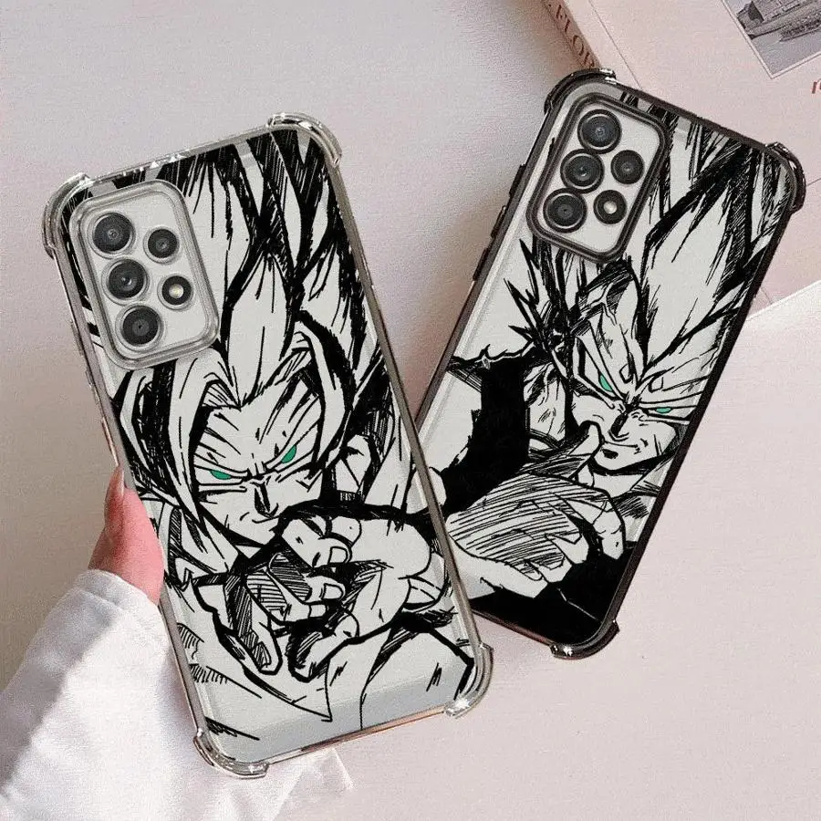 

Dragon Ball Goku Vegeta Clear Cover Case for Samsung Galaxy A16 A51 A25 A36 A35 A15 A14 A21s A56 A52 A13 A54 A33 A34 A23 A24 A55