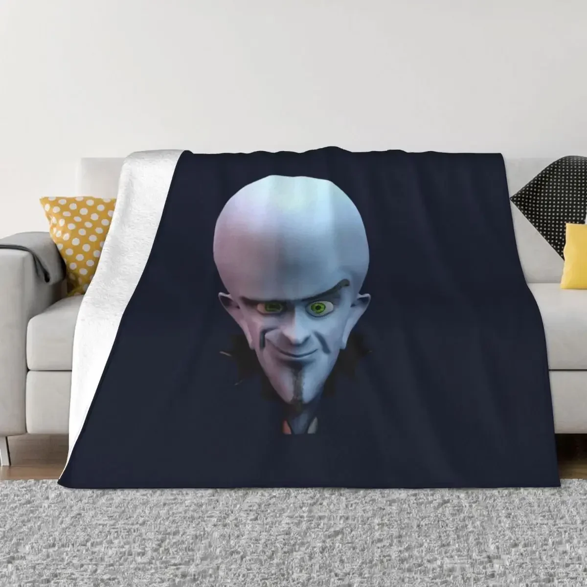 Smiling Megamind 3D *HIGH QUALITY* Throw Blanket Personalized Gift Blankets For Sofas Thin Bed linens Custom Blankets plaid