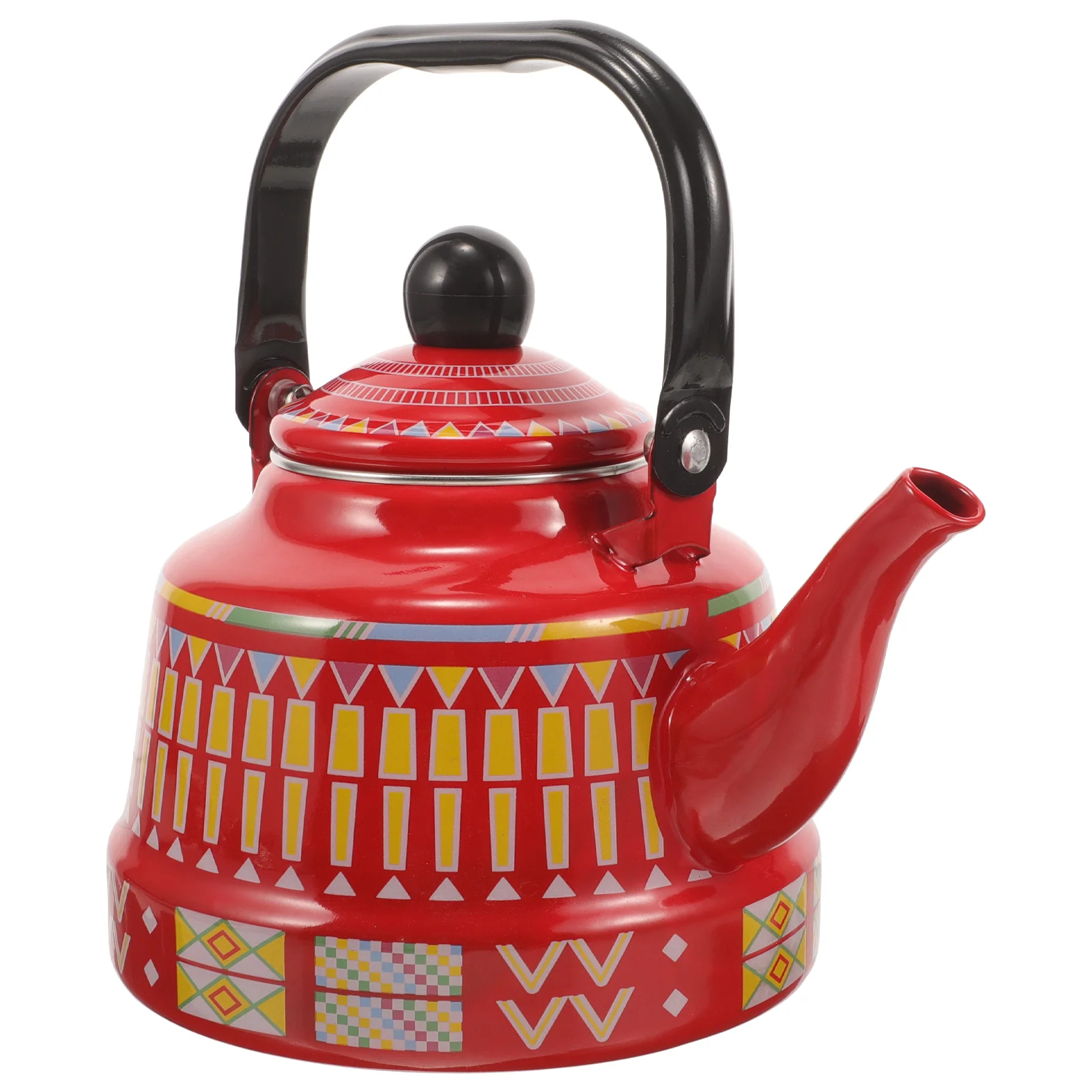 

Enamel Kettle Portable Teakettle Water Stove Top Household Teapot for Stovetop Unique Stainless Steel Vintage