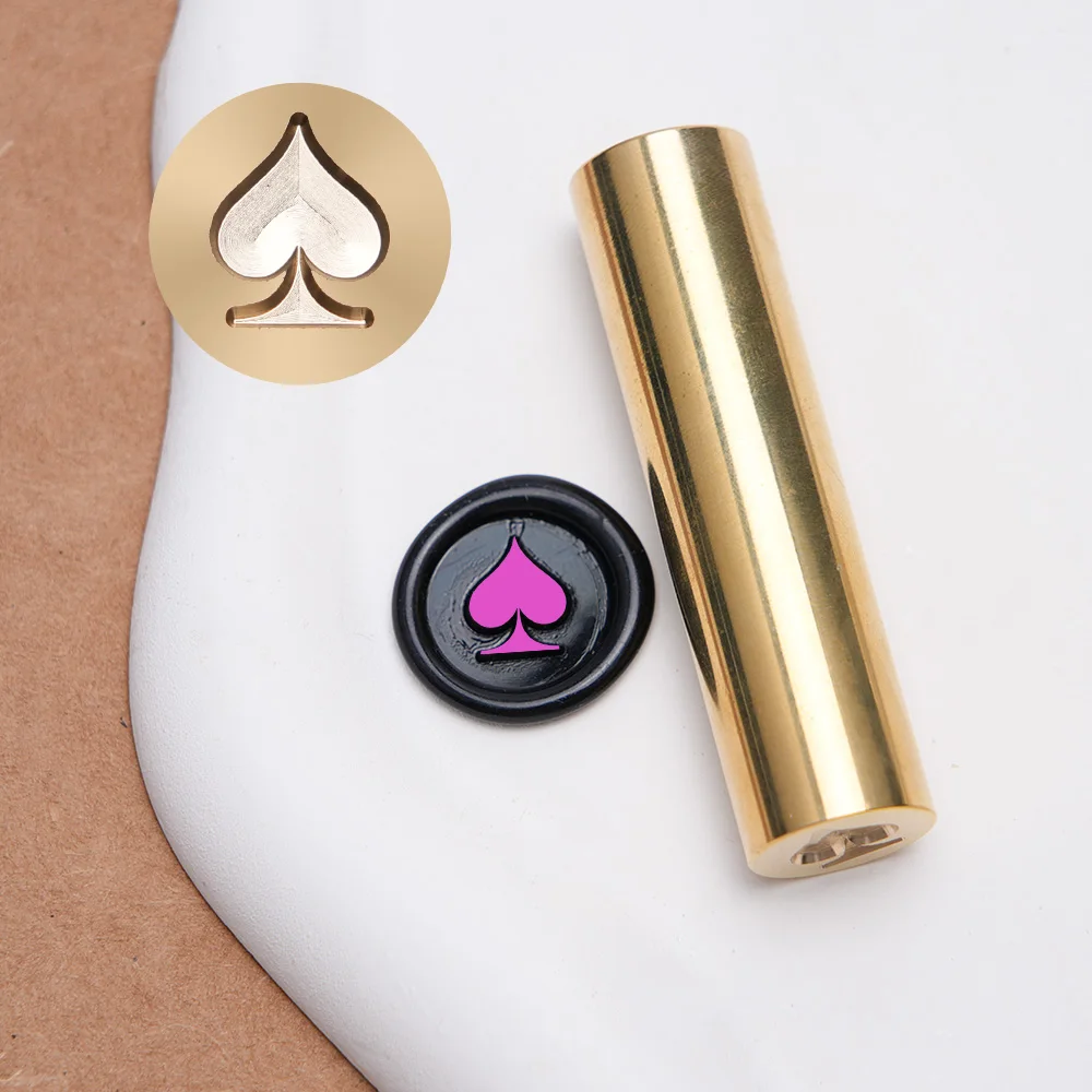 المجرف/القلب/الماس/نادي ختم من الشمع Stamps 1.5 سنتيمتر عمود صغير النحاس بندقية Diy بها بنفسك المغلف ورقة بطاقة ديكور هدية صندوق حزمة التفاف