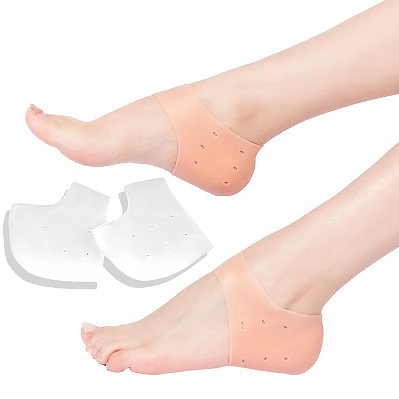 Elastic Silicon Moisturizing Foot Skin Care Heel Foot Protection 1 Pair Silicone Rubber Gel Socks Anti Cracking Liner Heel Socks