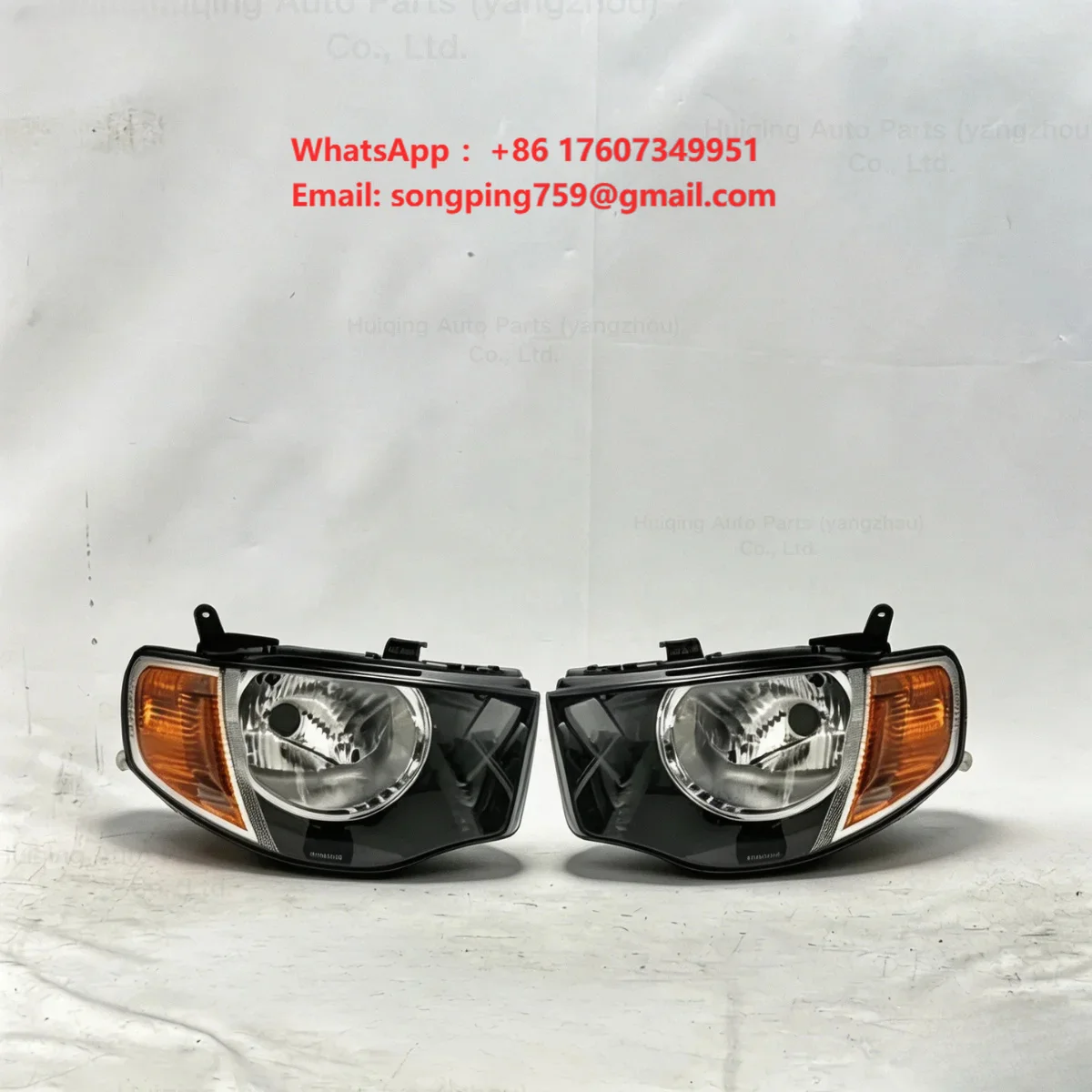 Replacement L200 Pickup Head Lamp Accessories OEM 8301A823 8301A824 Yellow Head Lamp HeadLights for Mitsubishi L200 Pickup 2009