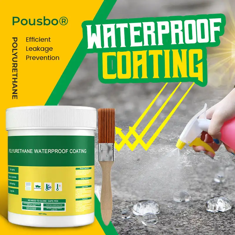 30/100/300g Waterproof Coating Invisible Paste Sealant Polyurethane Glue with Brush Adhesive Repair Glue for Home Roof Bathroom