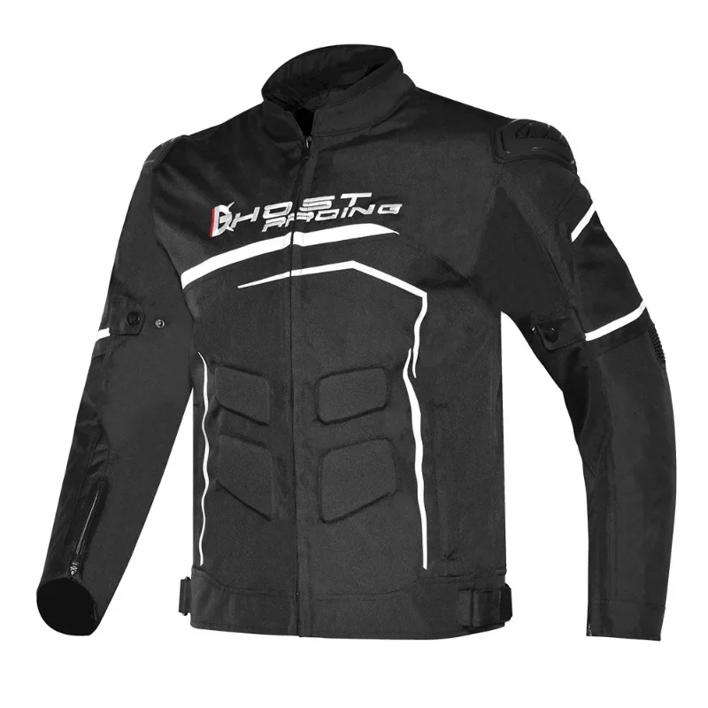 GHOST RACING Motorcycle Jacket Men's Winter Windproof Warm Waterproof Racing Jacket Casual Cycling Motorcycle Winter Clothing