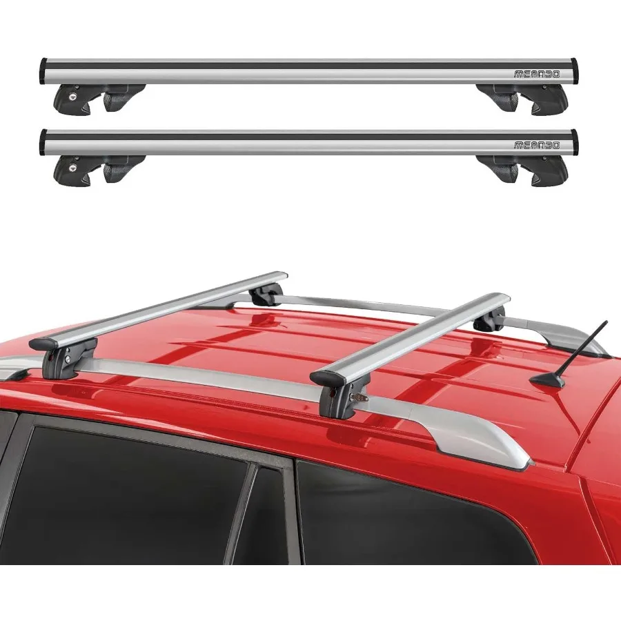 

Roof Rack Cross Bars for GMC Terrain 2025 Lockable 198Lbs Capacity Aluminium Silver 2Pcs Suitable for Cargo Carriers Kayak Cano