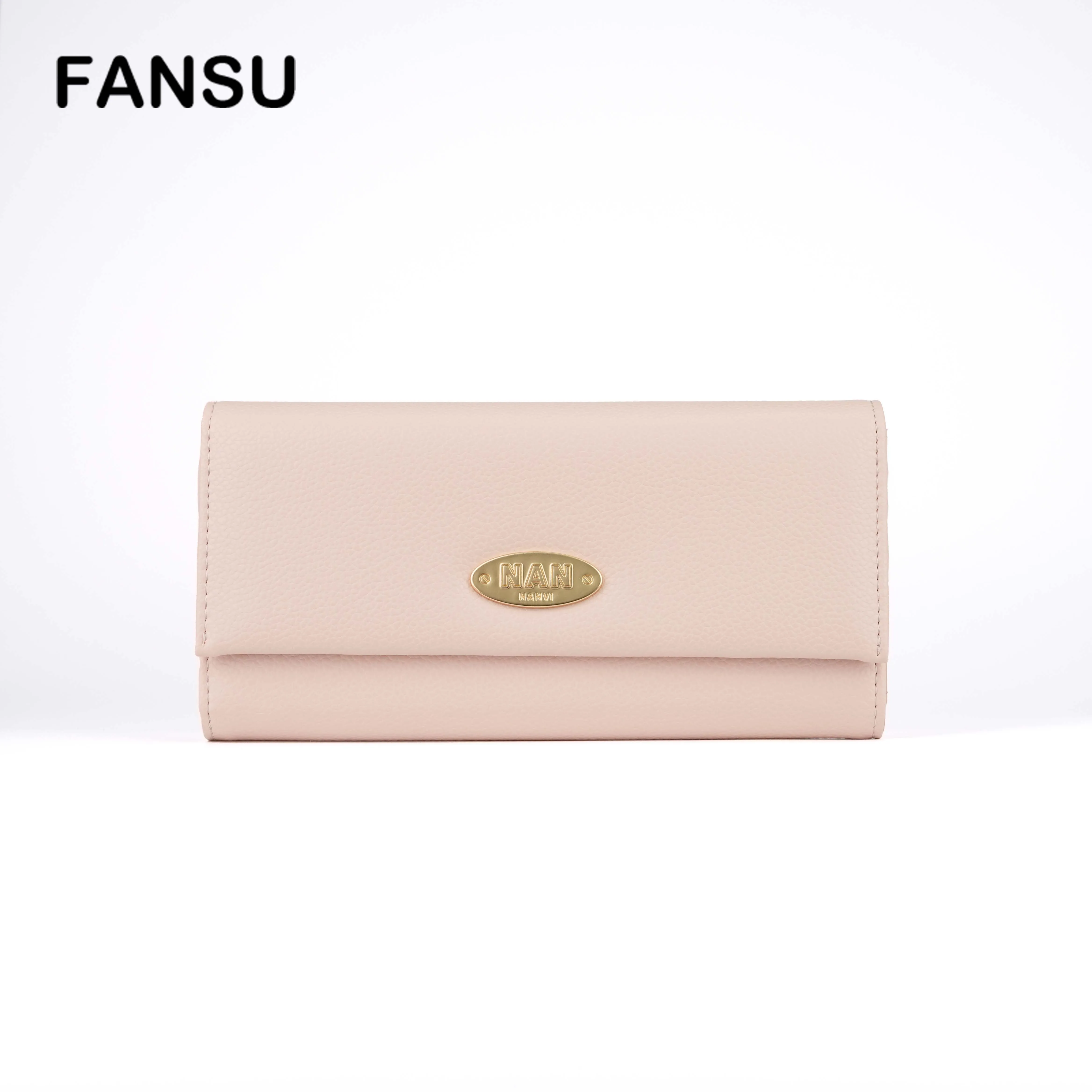 

FIRD Fashion Simple Women's Large Capacity Wallet Student Cute Coin Purse Flap Tri-fold Multi-slot Credit Holder6 Colors FANSU