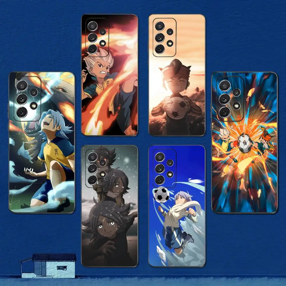 حافظة هاتف I-Inazumas Animation E-Eleven لهاتف سامسونج S22، S21، S20، S10، S9، S25، S24، S23، Ultra، FE، Plus، Lite، غطاء أسود من السيليكون الناعم #1