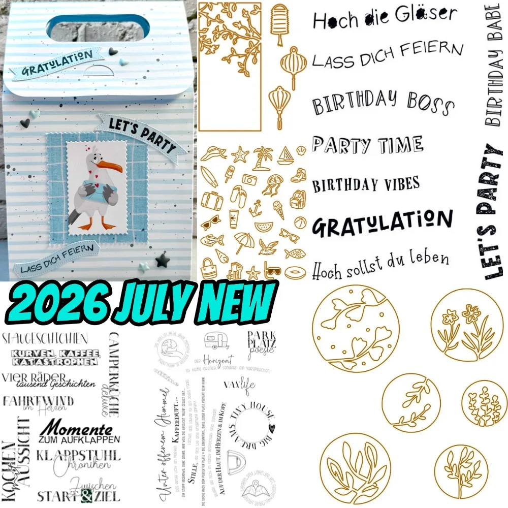 Matrices de découpe NOUVELLES 2026 Ours Anniversaire Gravé, Pochoir de gaufrage, Modèle de décoration pour scrapbooking et journal, pour carte de vœux DIY faite main
