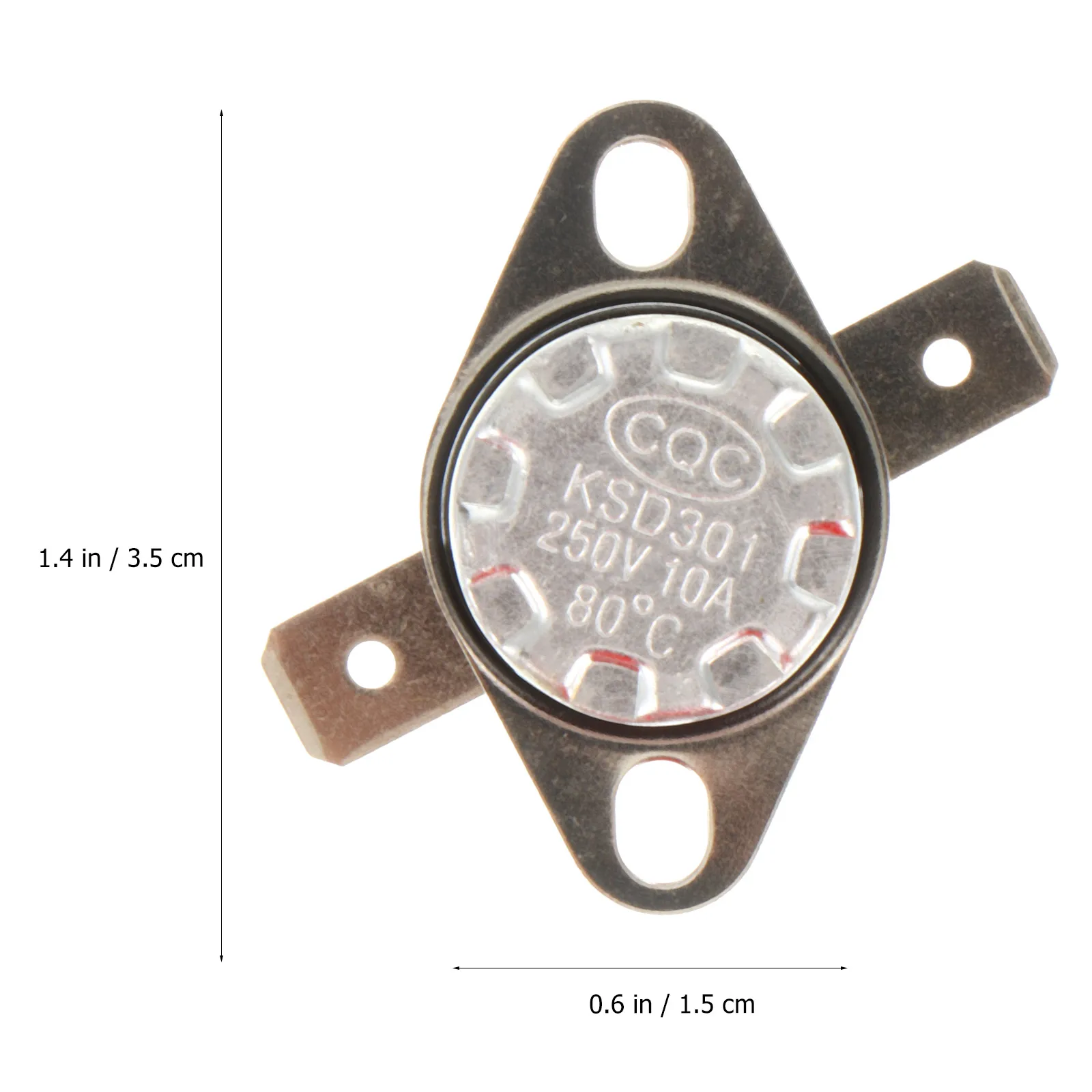 

Ceramic Temperature Control Switch KSD301 Snap Action Thermostat for Computer Oven Electric Appliances High Precision Small Size