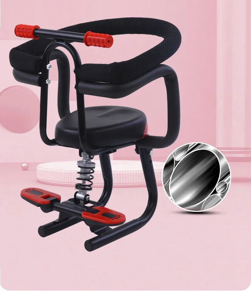 Detachable Child Bicycle Safe-T-Seat Children Bicycle Seats Bike Front Seat Chair Carrier Outdoor Sport Protect Seat