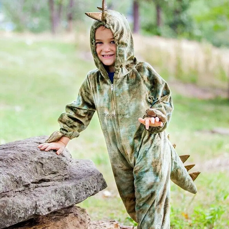 Kinderen Stegosaurus Kostuum Kind Jongens Dierentuin Wereld Dinosaurus Jumpsuit Boek Week Disfraz Halloween Kostuum Ecoparty