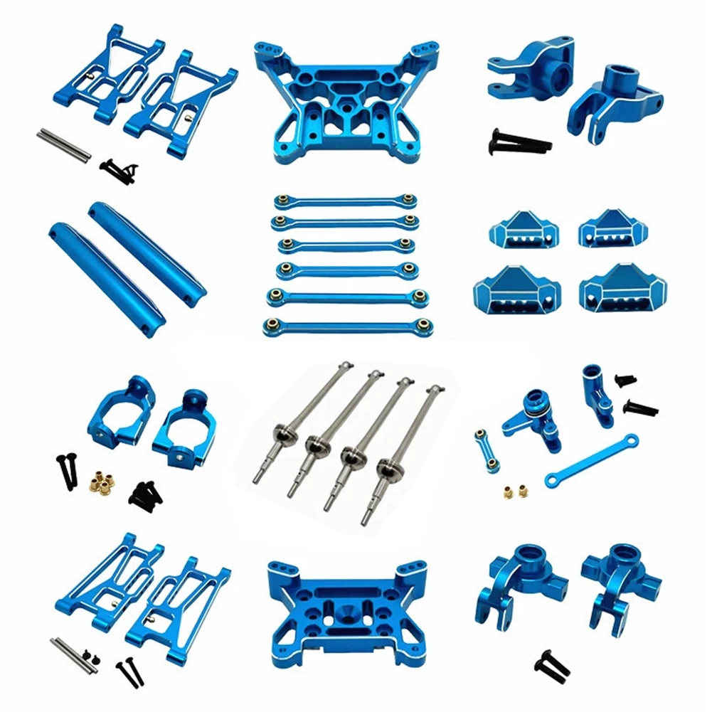 

Aluminum Metal Alloy Upgrade Parts for Hyper GO MJX 1/10 10208 V1 V2 RC Crawler Car Front Rear Steering Cup C Seat
