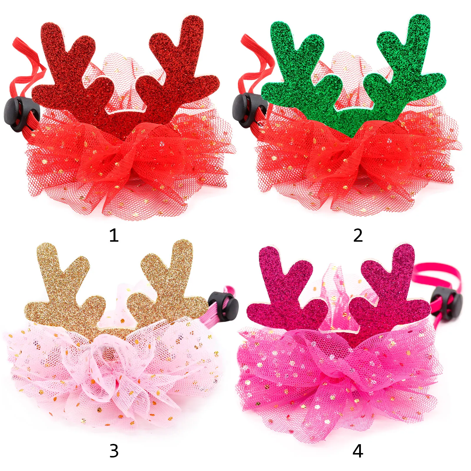 1PCS Christmas Dog Caps With Elastic Bands Winter Pet Dogs Supplies Multi Style Pet Hats For Dogs and Cats Grooming Accessories