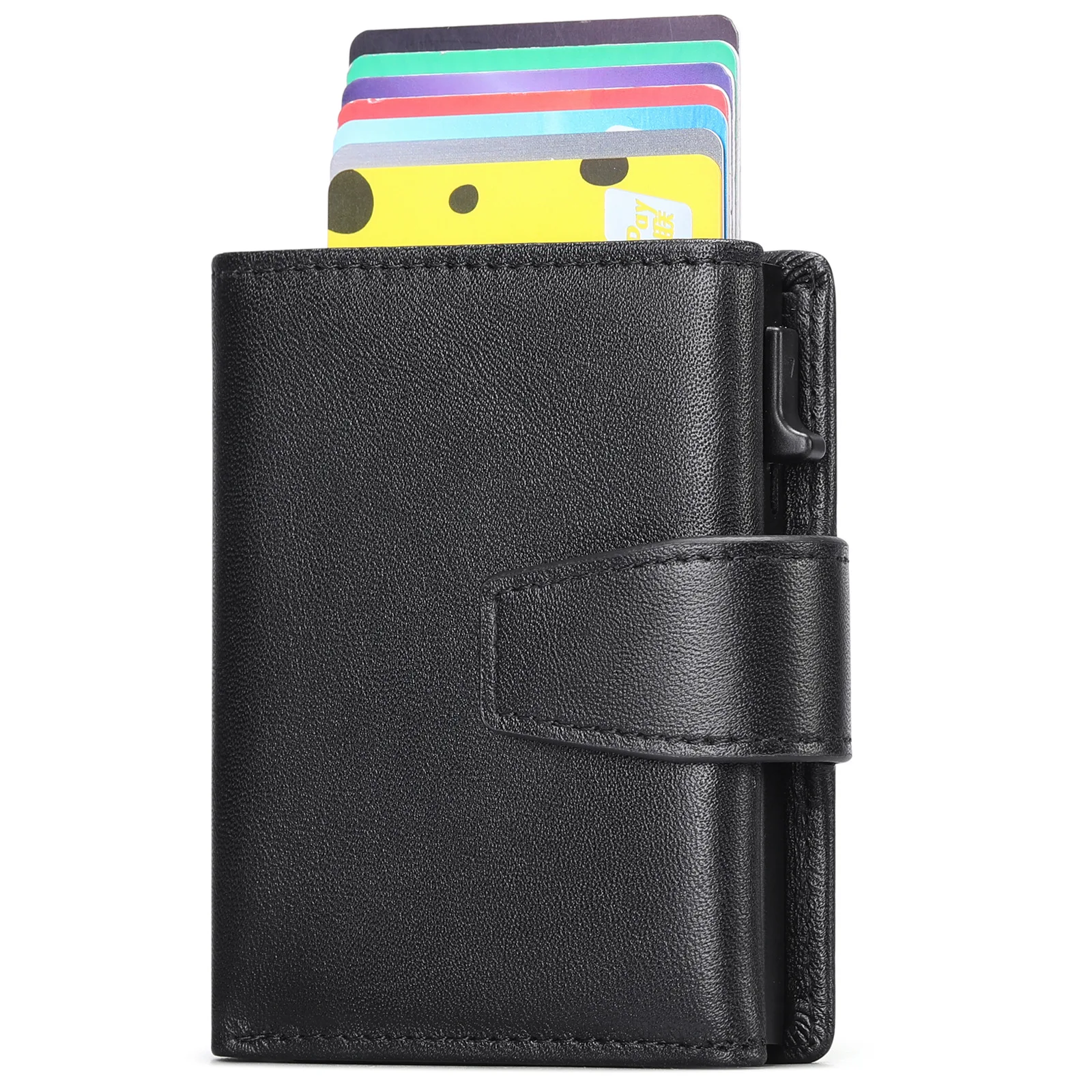 

RFID anti-theft card swiping bag,genuine leather men's Wallet,top-grain cowhide,coin purse,ID card bag,card holder for men
