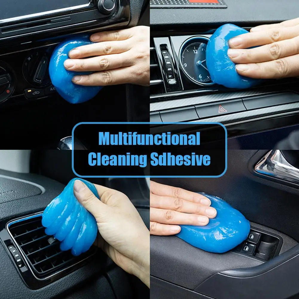 Car Cleaning Gel Reusable Keyboard Cleaner Gel Tool Air Dirt Vent Dust Gel Cleaner Multiuse Removal Automobile Slime R3C4