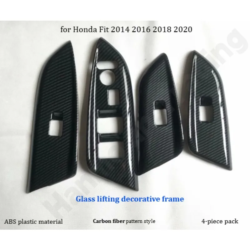 

for Honda Fit 2014-2020 Decorative bright strips on the front and rear bumpers/window lift button frame/modified accessories