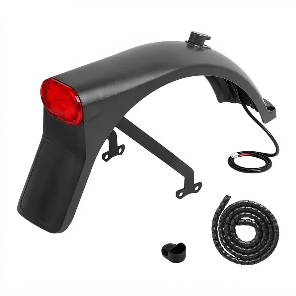 Electric Scooter Rear Fender Kit For 5 Pro Mud Guard Splash Protection With Taillight Support Wiring Assembly