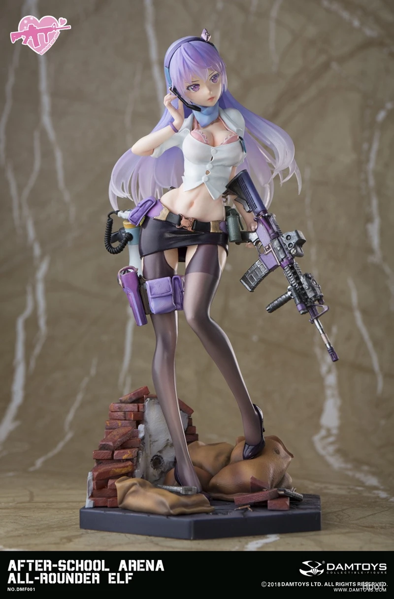 Figura de Anime Gril Sexy para después de la escuela, primera foto: elfo todoterreno, figura de acción, figuras de Hentai, modelo de colección para adultos, 21cm