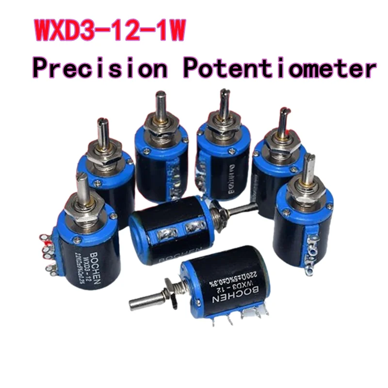 WXD3-12-1W 100 220 470 1K 2K2 3K3 4K7 10K 22K 33K 47K Ohm 100R 220R 470R 2.2K 3.3K 4.7K  WXD3 Five-turn Wirewound Potentiometer