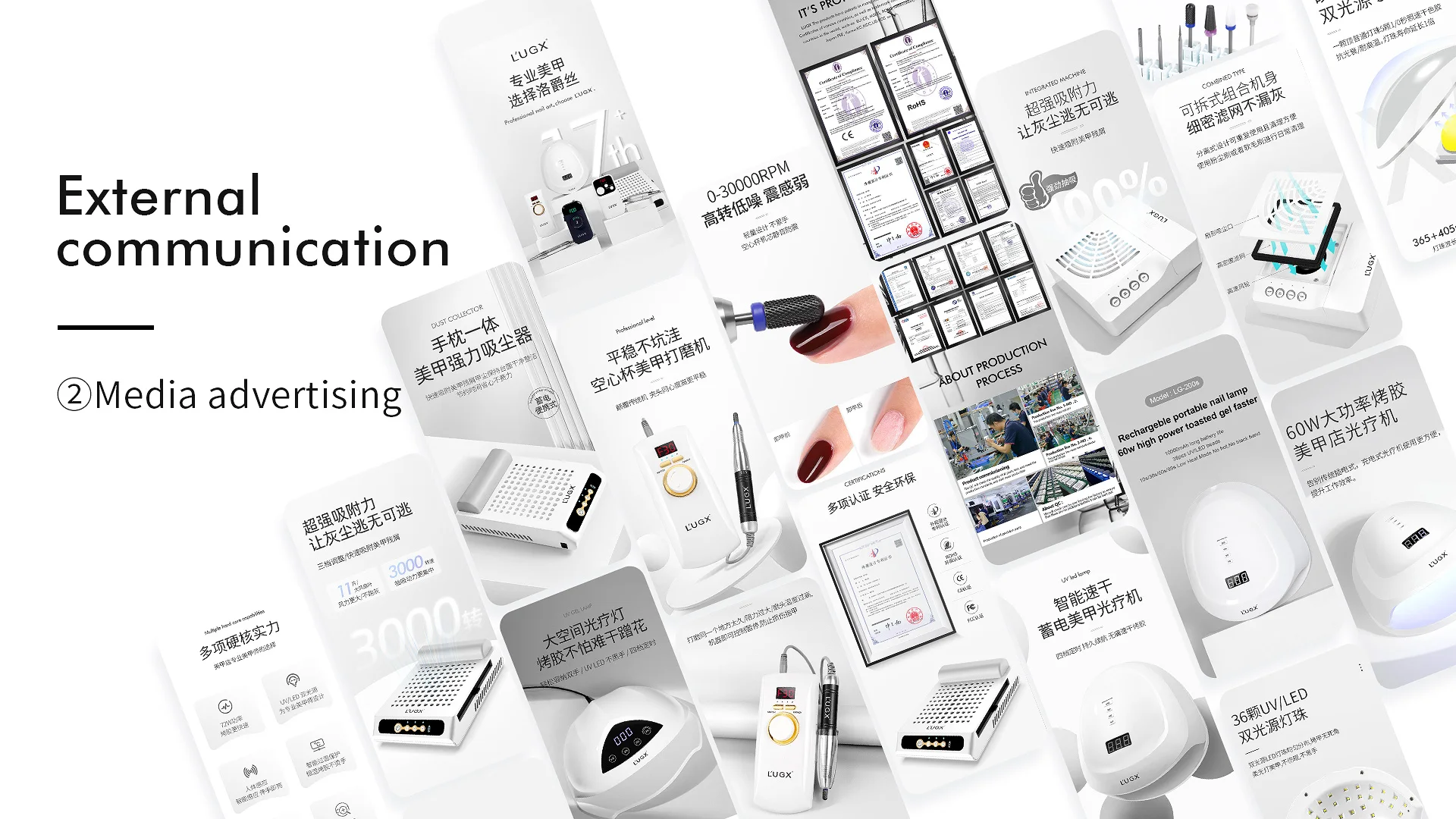 2025 أحدث فرش التوربينات مسمار مكنسة كهربائية مجمع الغبار متغير السرعة باستمرار معدات مانيكير