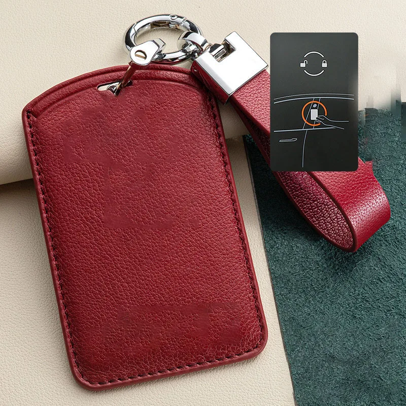 For Tesla Model Y Model 3 Car NFC Card Key Case Full Cover Shell Keychain Holder Full Protection Auto Key Decoration Accessories