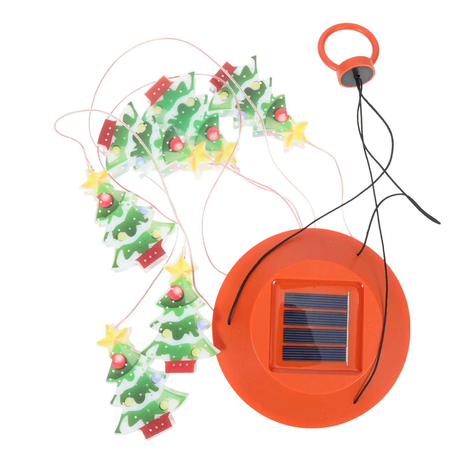 

Christmas Tree Wind Chime Light Solar Lamps Swaying Garden Lights Pendant Decor Outdoor Pvc Powered Pathway Decoration