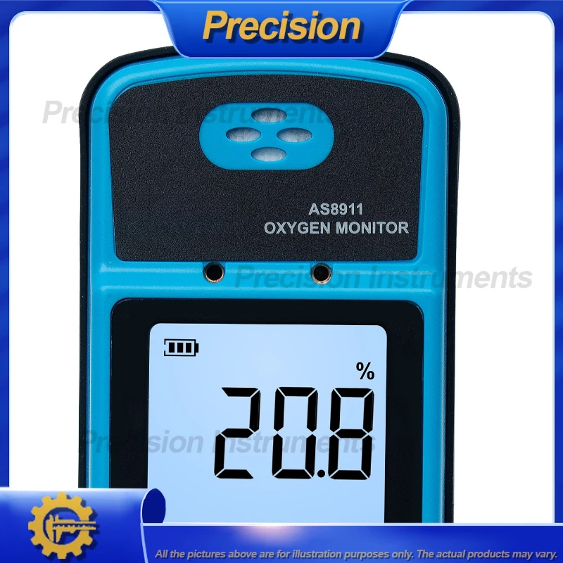 2026 Portable Oxygen Concentration Detector O2 Content Analyzer for Air Quality Monitoring and Safety Testing