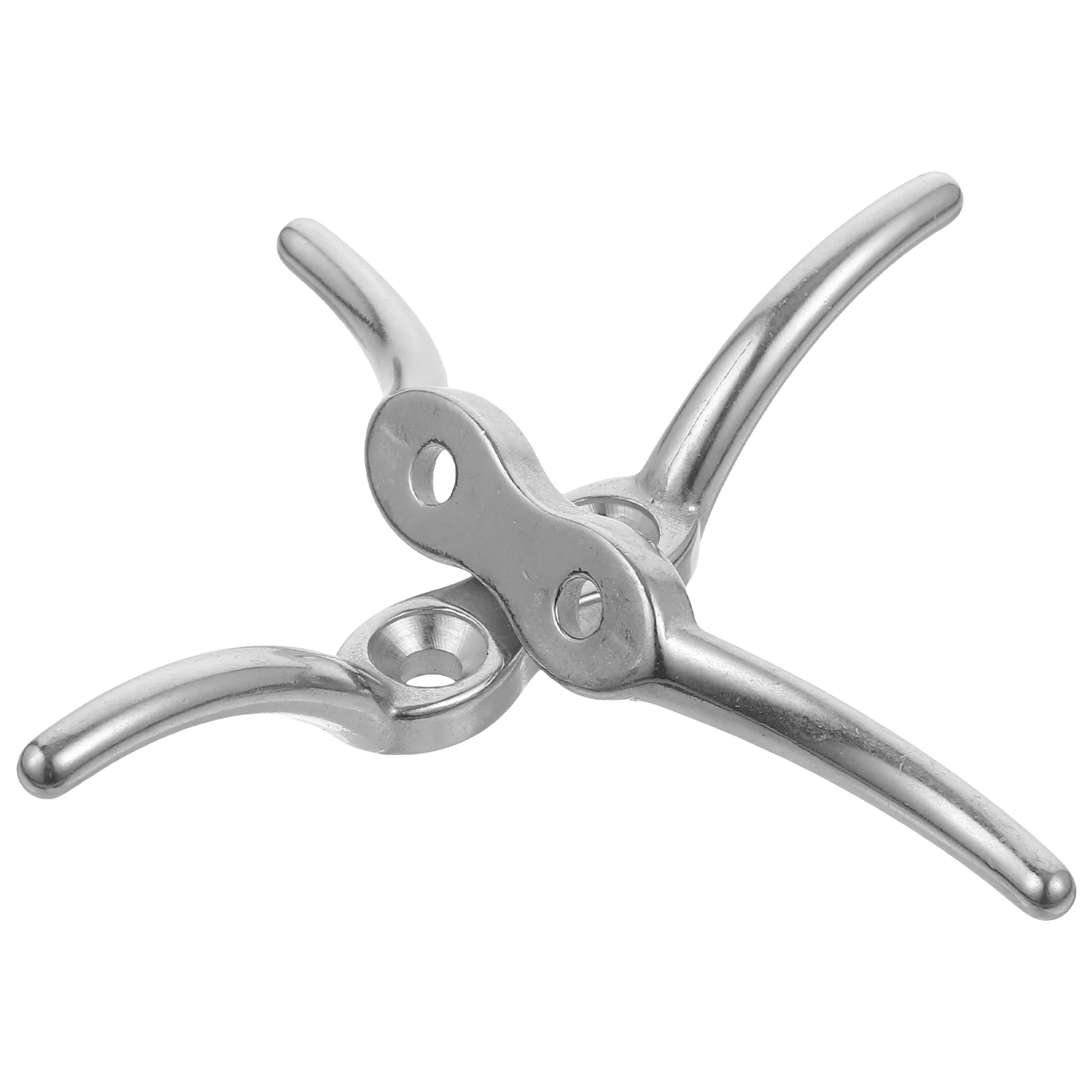 10 Stück Edelstahl Bootsdock Deck Seilklampe 6 Zoll große Befestigung Bereich offene Basis Mehrzweck-Verankerungssystem 2 Bolzen