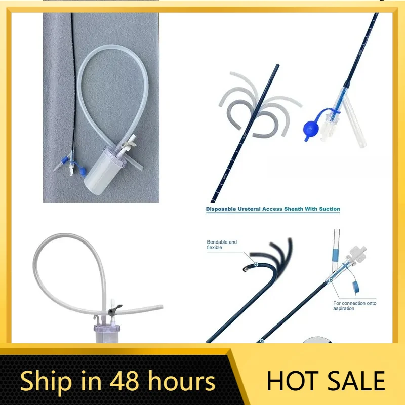 Suction Ureteral Access Sheath With Collection Bottle