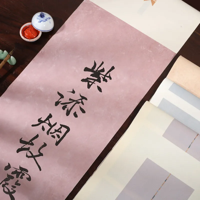 Half-Cooked Xuan Paper Balanced Ink Absorption Chinese Calligraphy Freehand Painting Student Daily Practice Rice Paper Art Tool