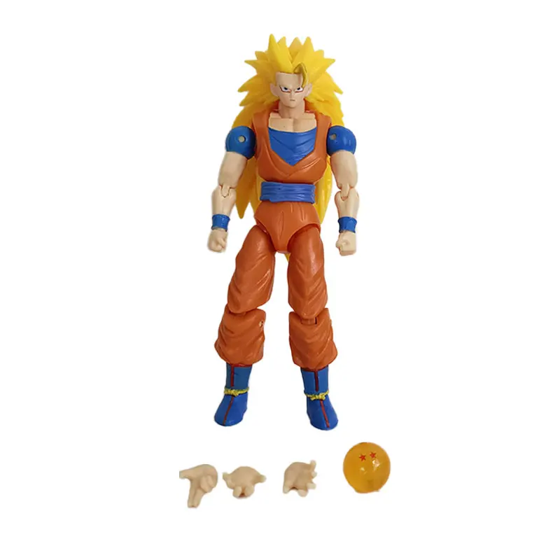 Dragon Ball Super Saiyan 3 Figure DBZ Movable and Modifiable Action Figure PVC Figurine PVC Collection Figura Toys