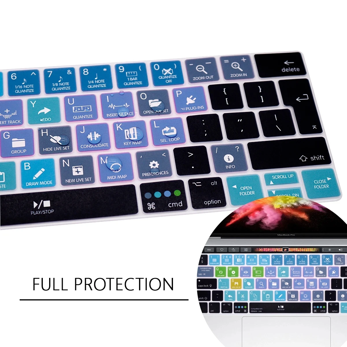 Scelta rapida tastiera Hotkey Cover Layout ue per MacBook Pro13 \