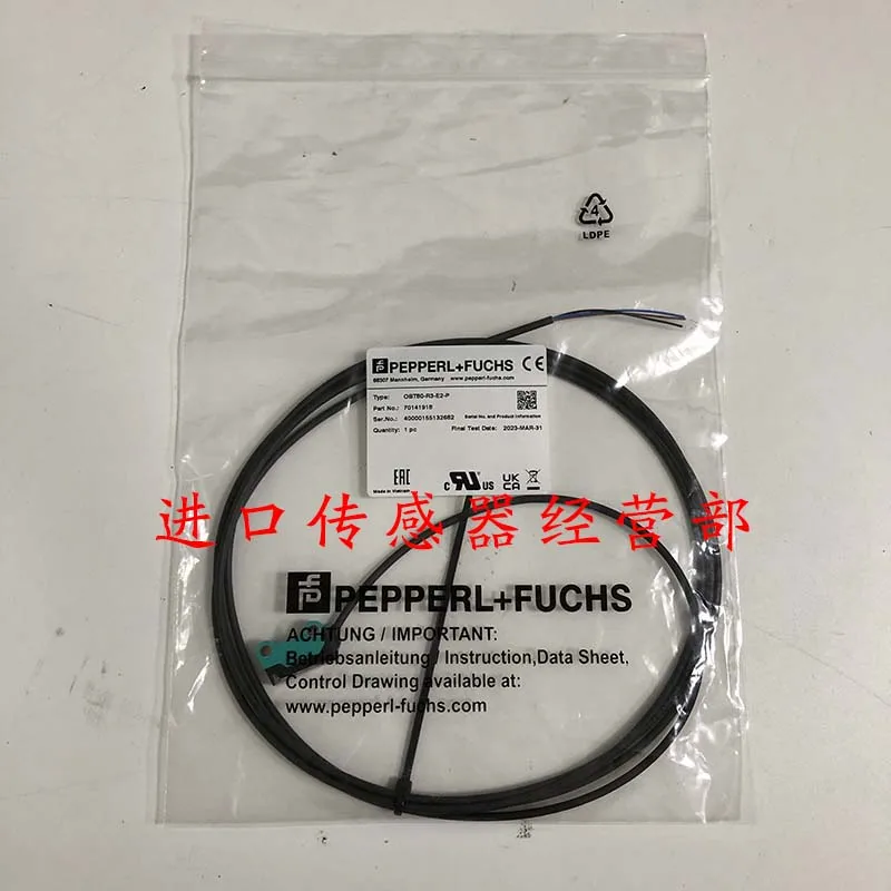 Original And Genuine German Pepperl + Fuchs P + F Triangulation Sensor OBT80-R3-E2-P Fake One Penalty Ten